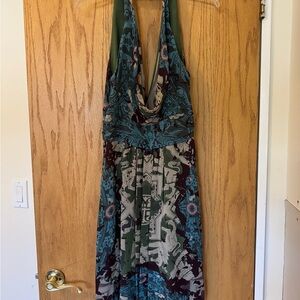 Nicole Miller Multicolor Silk Designer Dress